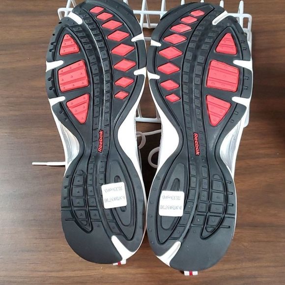 Men's Reebok Athletic Shoes Sneakers White Black Red RB 711 HSV 1-181144 Size 9 - Picture 4 of 6